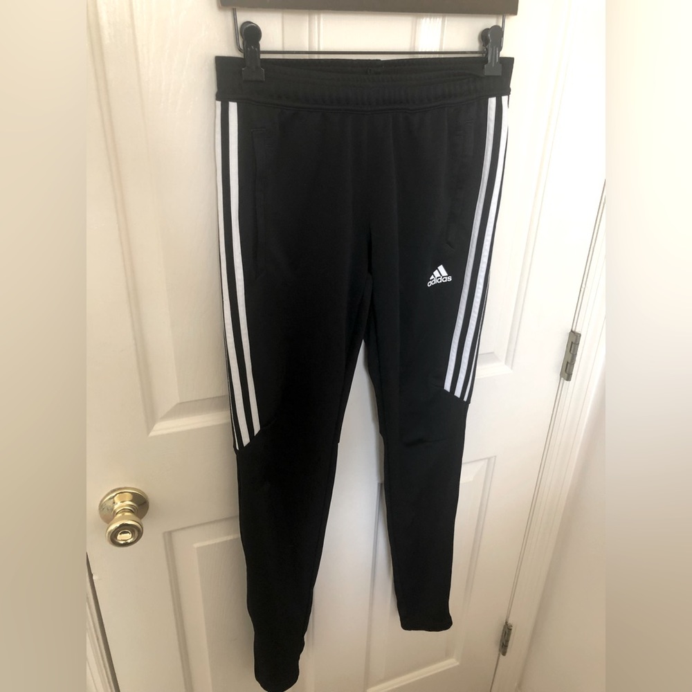 Fitted adidas soccer pants